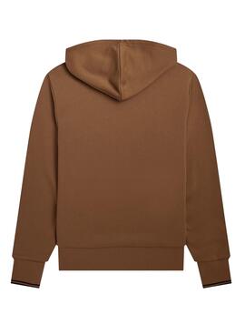 Sudadera Fred Perry Con capucha Y Ribetes Camel