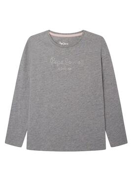 Camiseta Pepe Jeans Nuria Gris Para Niña