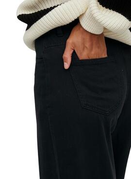 Pantalón Vaquero Vila Widey Negro Para Mujer