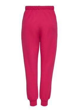 Pantalón Only Cooper Chándal Fucsia Para Mujer