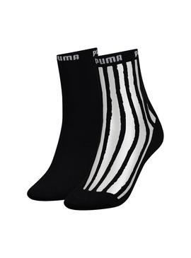 Calcetines Puma 2 Pack Negro Mujer