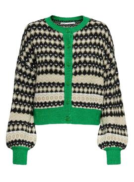 Chaqueta Only Madea Cardigan Verde Para Mujer