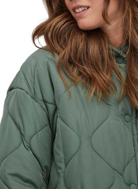 Chaqueta Vila Thora Acolchada Verde Para Mujer