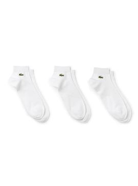Pack de 3 calcetines Lacoste Blanco