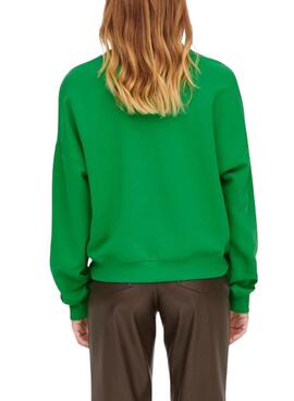 Sudadera Only Ottoline 1995 Verde Para Mujer