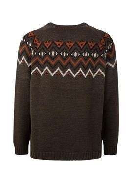 Jersey Pepe Jeans Malik Marron para Hombre