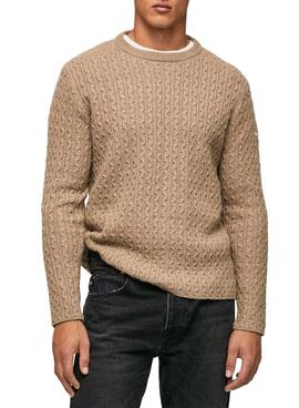 Jersey Pepe Jeans New Jules Beige para Hombre