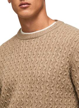 Jersey Pepe Jeans New Jules Beige para Hombre
