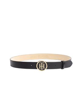 Cinturón Tommy Hilfiger Round Bucle Negro Mujer