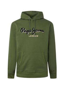 Sudadera Pepe Jeans Lamont Hood Verde para Hombre