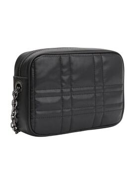 Bolso Calvin Klein Re-Lock Quilt Negro Para Mujer