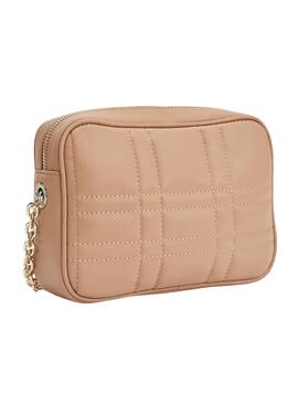 Bolso Calvin Klein Re-Lock Quilt Camel Para Mujer