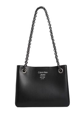 Bolso Calvin Klein Sculpted Shoulder Negro Mujer