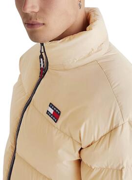 Chaqueta Tommy Jeans Alaska Puffer Beige Hombre