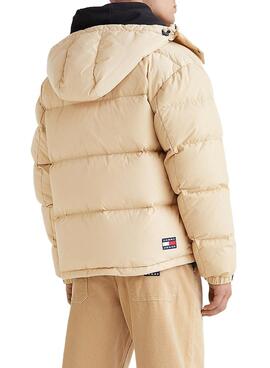 Chaqueta Tommy Jeans Alaska Puffer Beige Hombre