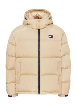 Chaqueta Tommy Jeans Alaska Puffer Beige Hombre