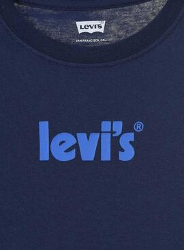 Camiseta Levis Poster Logo Marina Para Niño