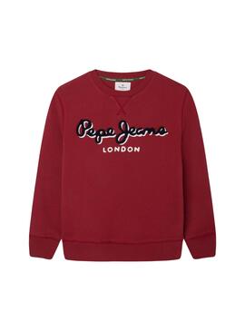 Sudadera Pepe Jeans Lamonty Roja Para Niño