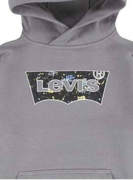 Sudadera Levis Batwing Fill Gris Para Niño