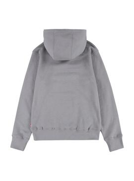 Sudadera Levis Batwing Fill Gris Para Niño