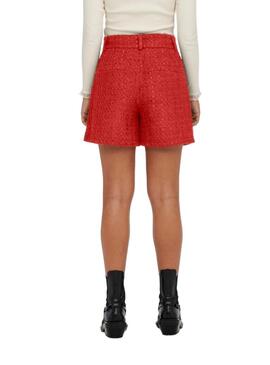 Short Only Kennedy Boucle Naranja Para Mujer