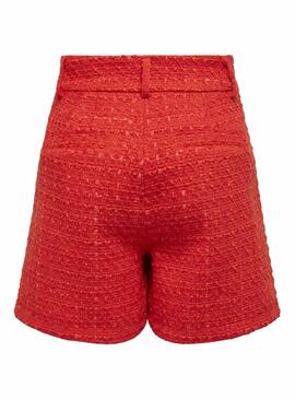 Short Only Kennedy Boucle Naranja Para Mujer