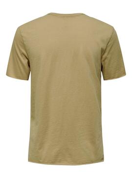 Camiseta Only Lucy Reg Espectacle Camel Mujer
