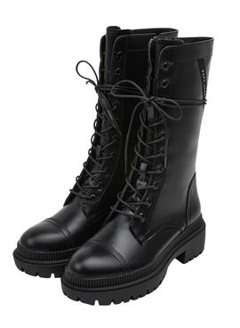 Botas Pepe Jeans Bettle Urban Negras Para Mujer