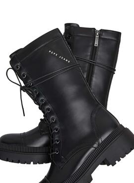 Botas Pepe Jeans Bettle Urban Negras Para Mujer