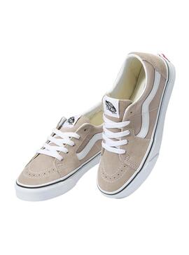 Zapatillas Vans Ua Sk8 Low Beige Para Mujer