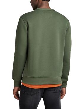 Sudadera G Star Multi Colored Raw Verde Hombre