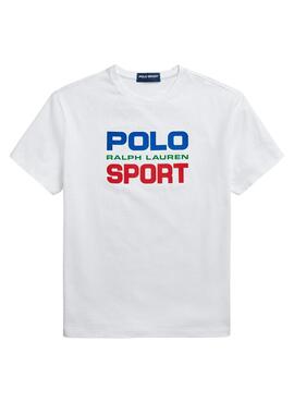 Camiseta Polo Ralph Lauren Sport Blanca Hombre
