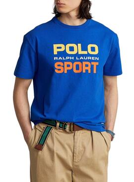 Camiseta Polo Ralph Lauren Sport Azul Para Hombre