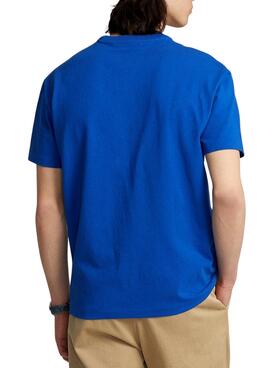 Camiseta Polo Ralph Lauren Sport Azul Para Hombre