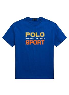 Camiseta Polo Ralph Lauren Sport Azul Para Hombre