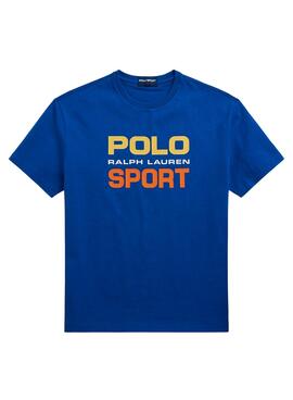 Camiseta Polo Ralph Lauren Sport Azul Para Hombre