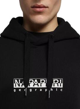 Sudadera Napapijri B-Box Negra Para Hombre