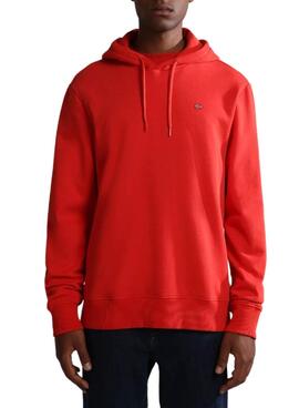 Sudadera Napapijri Balis Roja Para Hombre