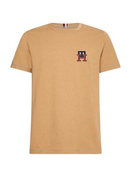 Camiseta Tommy Hilfiger Essential Camel Hombre