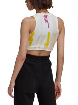 Top Adidas Thebe Magugu Crop Blanco Para Mujer