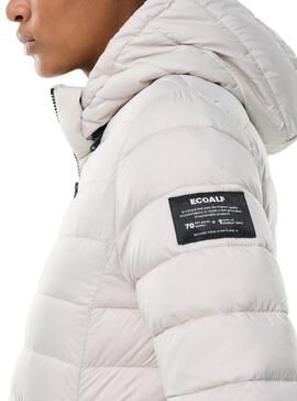 Chaqueta Ecoalf Cronulla Acolchada Blanca Mujer