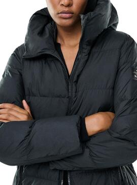 Chaqueta Ecoalf Manlie Acolchada Negra Para Mujer