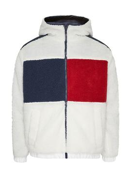 Chaqueta Tommy Jeans Reversible Blanca Hombre