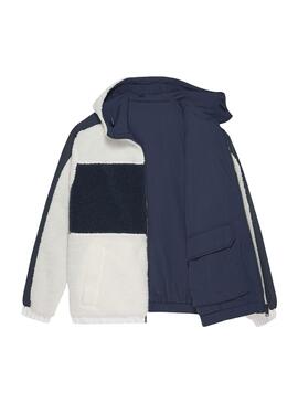 Chaqueta Tommy Jeans Reversible Blanca Hombre