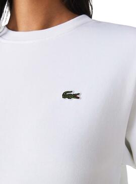 Sudadera Lacoste Básica Blanca Para Mujer