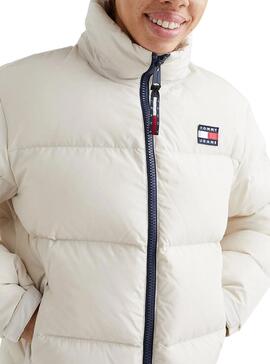 Chaqueta Tommy Jeans Alaska Blanca Para Mujer