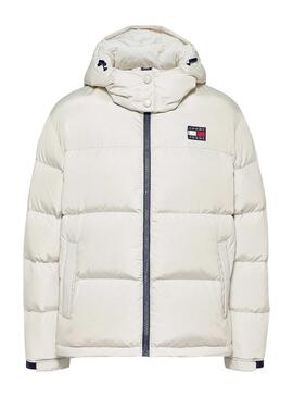 Chaqueta Tommy Jeans Alaska Blanca Para Mujer