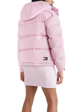 Chaqueta Tommy Jeans Alaska Rosa Para Mujer