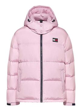 Chaqueta Tommy Jeans Alaska Rosa Para Mujer