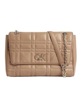 Bolso Calvin Klein Quilt Camel Para Mujer